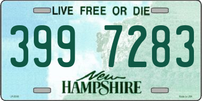 NH license plate 3997283