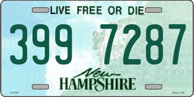 NH license plate 3997287