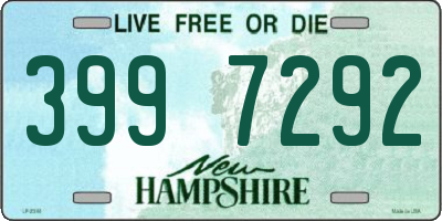 NH license plate 3997292