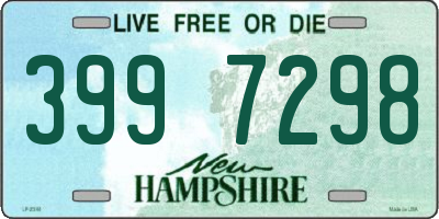 NH license plate 3997298