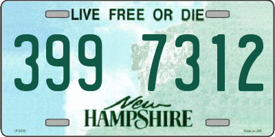NH license plate 3997312