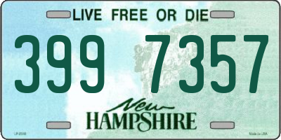 NH license plate 3997357