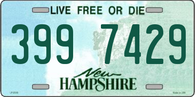 NH license plate 3997429