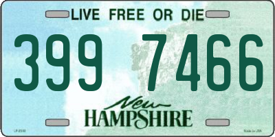 NH license plate 3997466