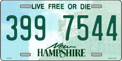 NH license plate 3997544