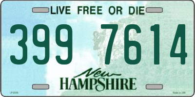 NH license plate 3997614