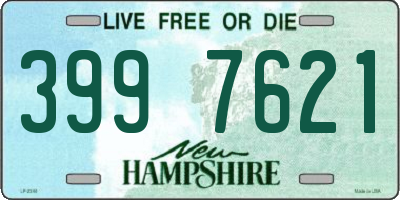 NH license plate 3997621