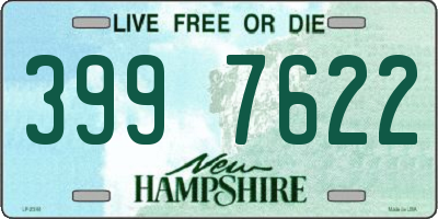 NH license plate 3997622