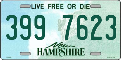 NH license plate 3997623