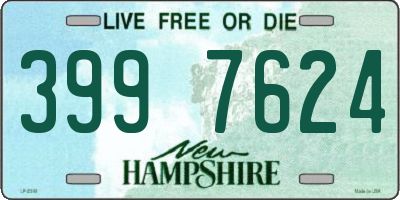 NH license plate 3997624