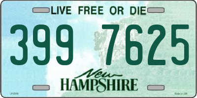 NH license plate 3997625