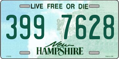 NH license plate 3997628