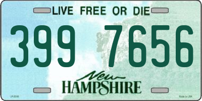 NH license plate 3997656
