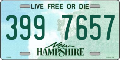 NH license plate 3997657