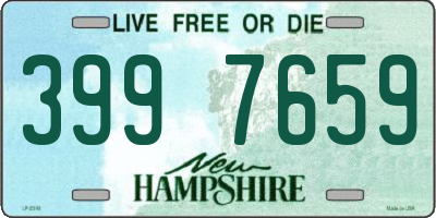 NH license plate 3997659