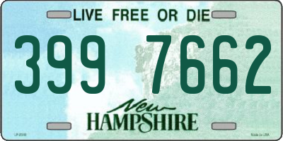 NH license plate 3997662