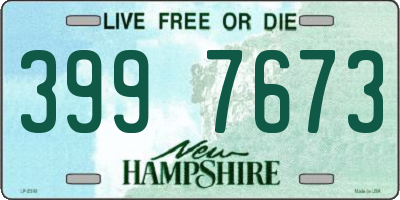 NH license plate 3997673