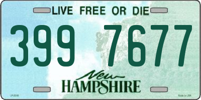 NH license plate 3997677