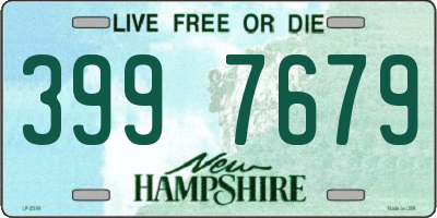 NH license plate 3997679