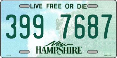 NH license plate 3997687