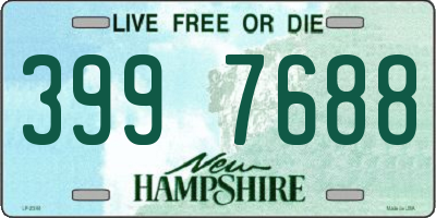 NH license plate 3997688