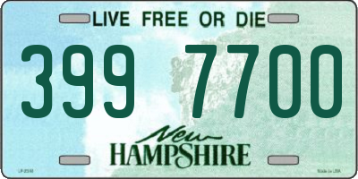 NH license plate 3997700