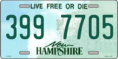 NH license plate 3997705