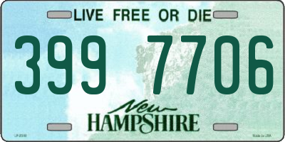 NH license plate 3997706