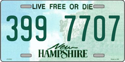 NH license plate 3997707