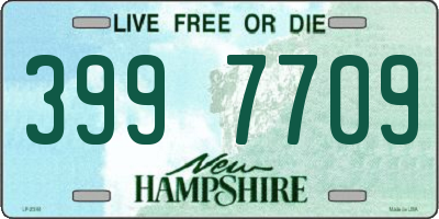 NH license plate 3997709