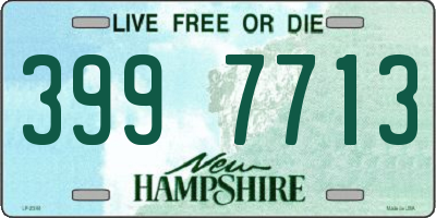 NH license plate 3997713