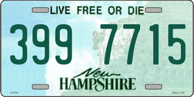 NH license plate 3997715