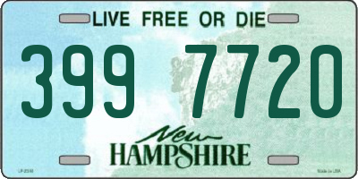 NH license plate 3997720