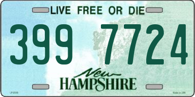 NH license plate 3997724