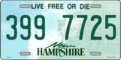 NH license plate 3997725