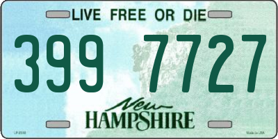 NH license plate 3997727