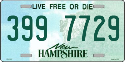 NH license plate 3997729