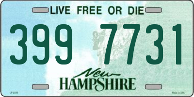 NH license plate 3997731