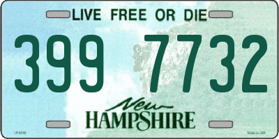 NH license plate 3997732