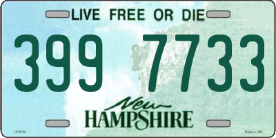 NH license plate 3997733