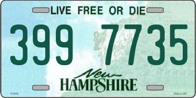 NH license plate 3997735