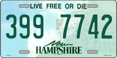 NH license plate 3997742