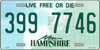 NH license plate 3997746