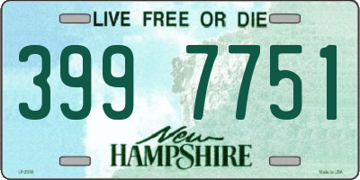 NH license plate 3997751