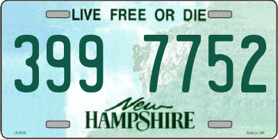 NH license plate 3997752