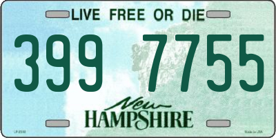 NH license plate 3997755