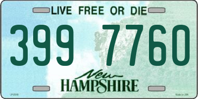 NH license plate 3997760