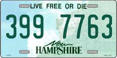 NH license plate 3997763