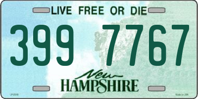 NH license plate 3997767