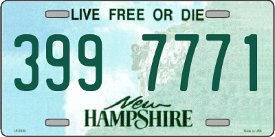 NH license plate 3997771